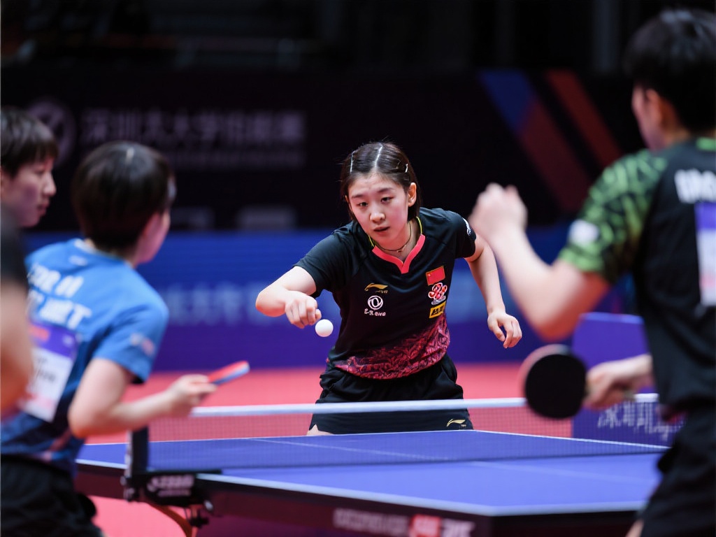 作为深圳大学队的核心成员，孙颖莎凭借其突